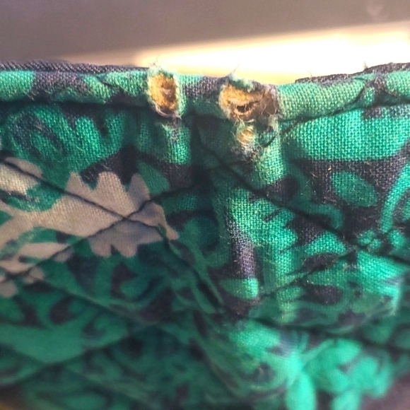 Vera Bradley Navy trifold Walet - Picture 4 of 13